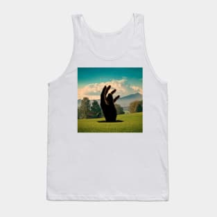 Reaching Out - Surreal/Collage Art Tank Top